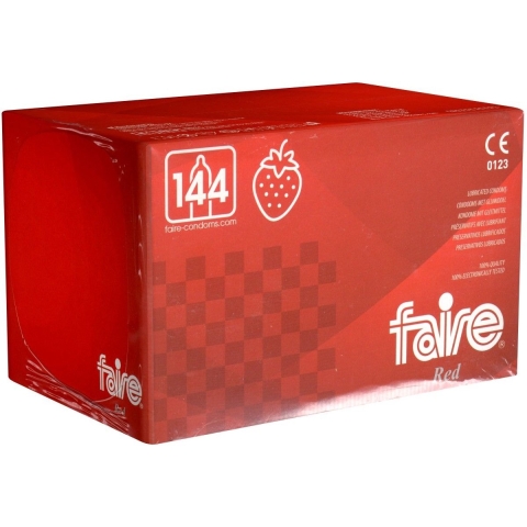 Faire Red condooms aardbeiensmaak