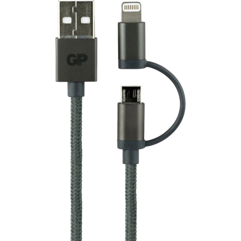 GP Twee-in-één-kabel Micro-usb + Lightning