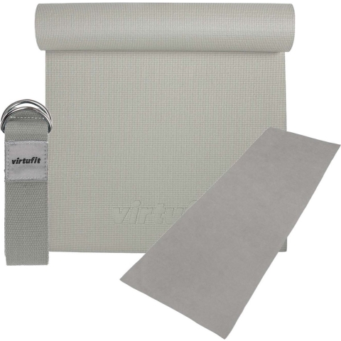 VirtuFit Premium Yoga Kit - 3-Delig - Natural Grey