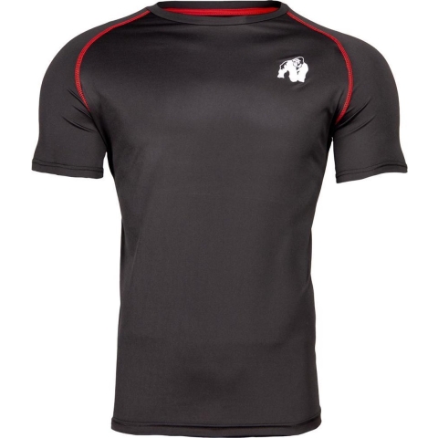 Gorilla Wear PerformanceT-Shirt - Zwart/Rood - M