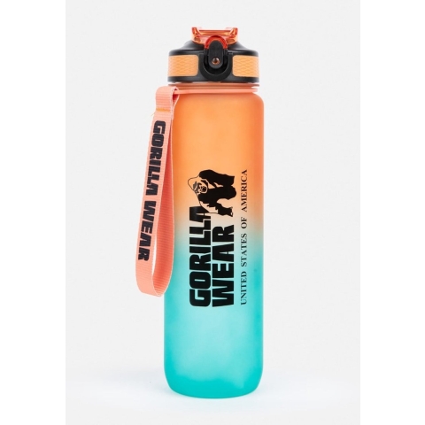 Gorilla Wear Gradient Waterfles - 1000 ml - Groen/Oranje