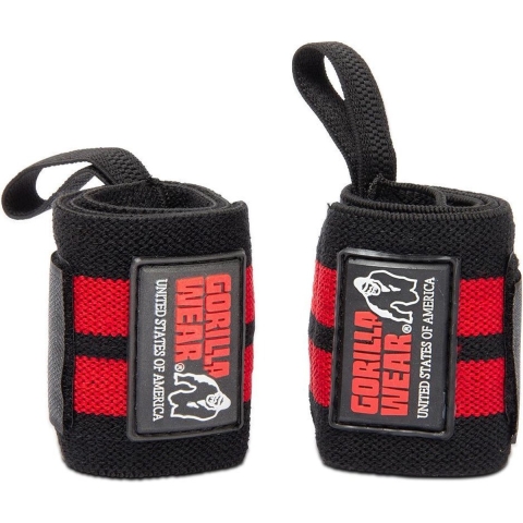 Gorilla Wear Wrist Wraps Pro - Zwart/Rood