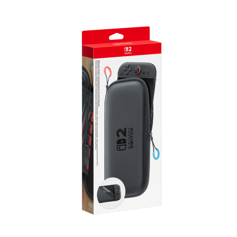 Nintendo Switch 2 Zwart Beschermcase + Screenprotector