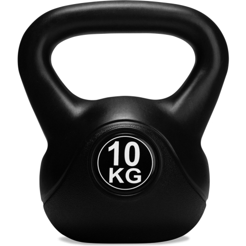 VirtuFit PVC Kettlebell - 10 kg - Zwart