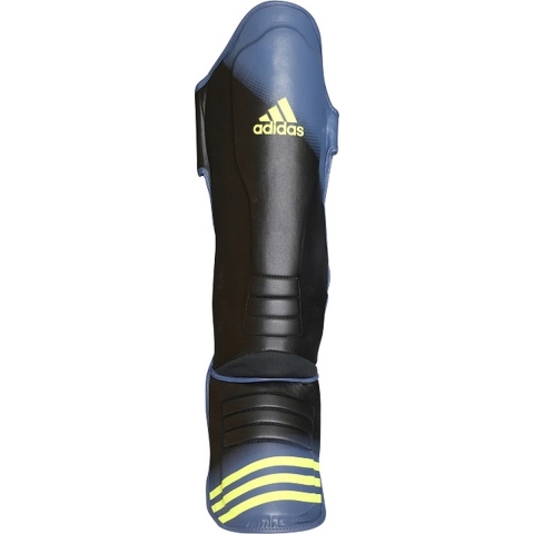 Adidas Speed Grappling Shin-n-Step - Scheenbeschermer - Zwart - Geel - S/M