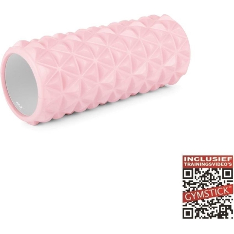 Gymstick Vivid Tube Foam Roller - 33 cm - Roze