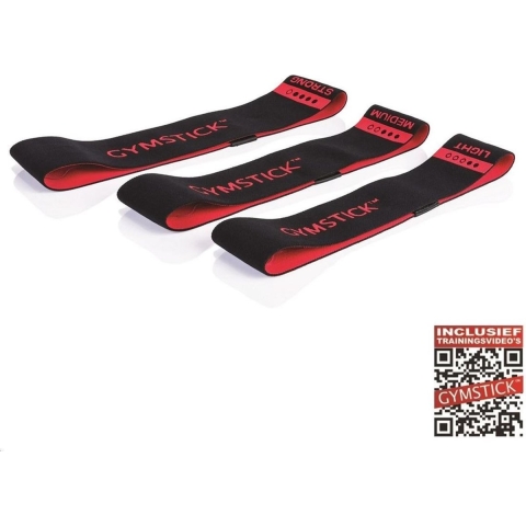 Gymstick Textiel Mini Band - Weerstandsband - Sterk - Met Online Trainingsvideo's