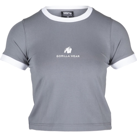 Gorilla Wear New Orleans Cropped T-Shirt - Grijs - XS