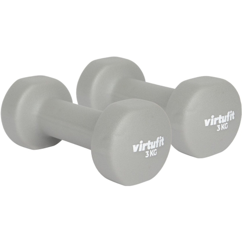 VirtuFit Vinyl Dumbbell Set Pro - 2 x 3 kg