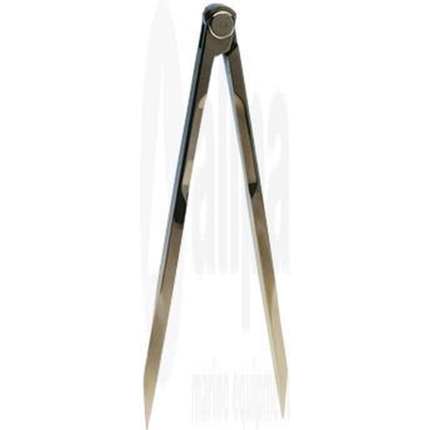 Allpa Rechte Kaartpasser met etui 180 mm messing