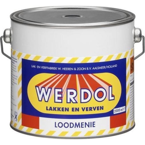 Werdol Loodmenie roestwerende primer 500 ml (professioneel gebruik)