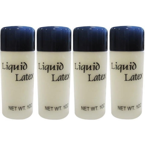 4x Vloeibare latex schmink/make-up 28 ml -