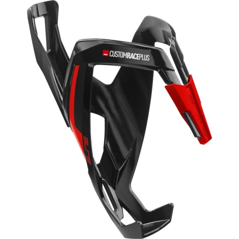 Elite Custom Race+ Glossy bidonhouder zwart met rood