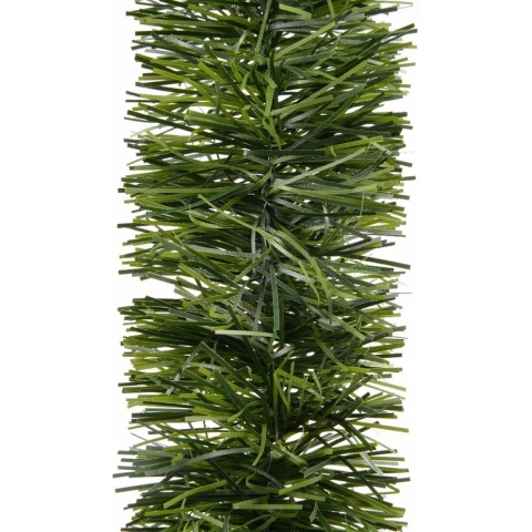 6x Groene dennen kerstslingers 270 cm kerstboom versieringen -