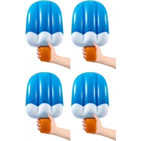 4x stuks opblaasbaar ijsje 50 cm -