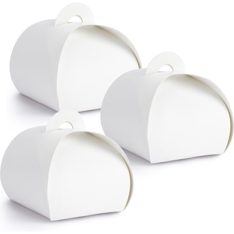 Cadeaudoosje Bonbon Wit - Bruiloft bedankje - 50x stuks - wit - 6 x 6 cm -