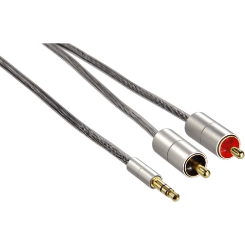 Hama Audio Cable 3.5Jack-2Rca Alu Line/1M