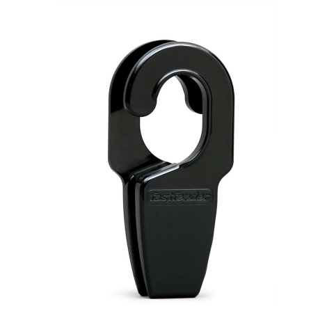 Fastfender 32 mm zwart fenderhaak totø 32 mm railing en 6 tot 12 mm lijn (2 stuks)