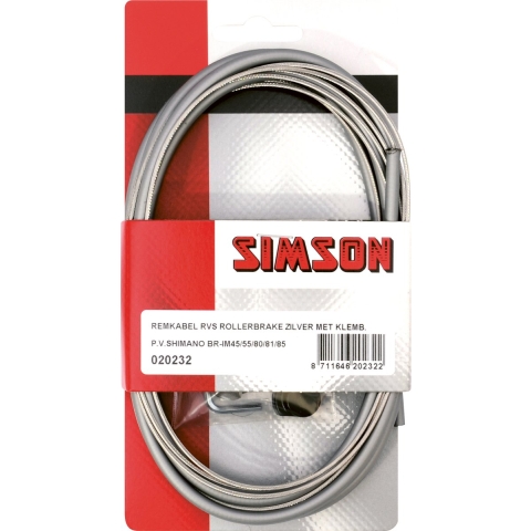 Simson Remkabelset Rollerbrake Shimano RVS