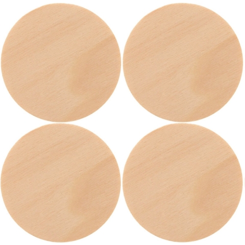 Houten schijven/cirkels/rondjes - 12x - dia 9 cm - Hobby/knutselmateriaal - zelf beschilderen -