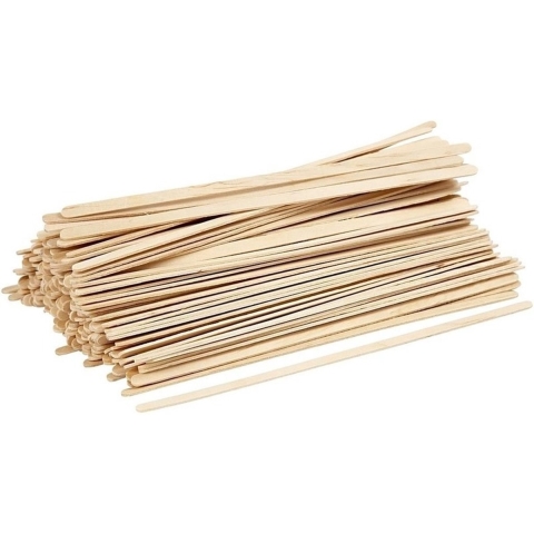 IJslolly stokjes - 600x - naturel - 190 x 6 mm - hout - dunne knutselhoutjes - ijsstokjes -