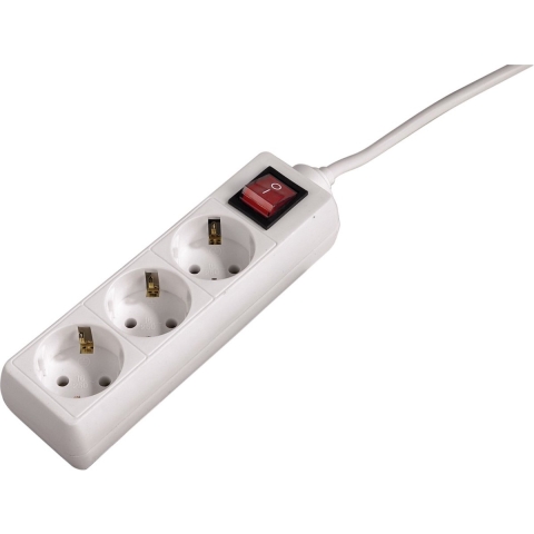Hama Distribution Panel 3 Sockets With Switch 5 M White