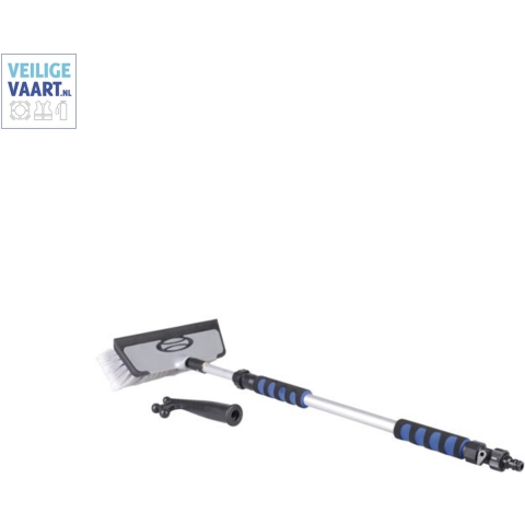 Talamex Dekborstel met waterdoorloop, telscopische steel, borstel en haak
