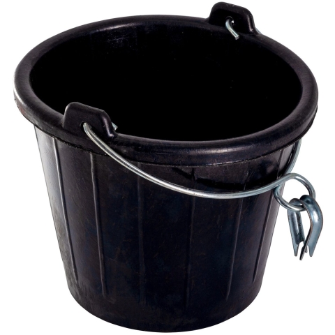 Yachticon Rubber Puts 8 liter met gegalvaniseerd hengsel met oog en puntkous