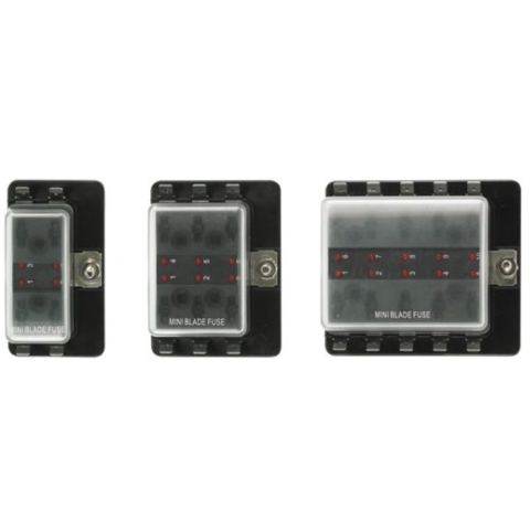 Talamex Zekeringhouder Vlaksteek voor 4 zekeringen max.uit 30Amp.