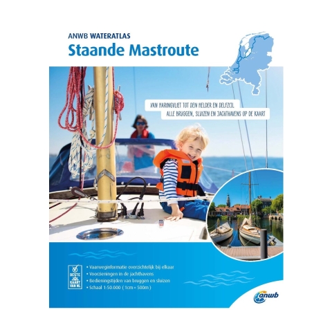ANWB Waterkaart Staande Mastroute