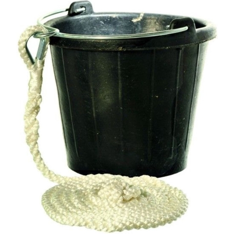 Yachticon Rubber Puts 8 liter met 3 meter aangesplitste lijn