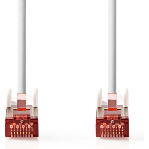 Nedis CCGL85221WT150 Cat6 Netwerkkabel Rj45 Male Rj45 Male S/ftp 15.0 M Rond Lszh Wit Label
