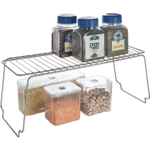 Metaltex Stapelrek 19x18x45 cm Zilver