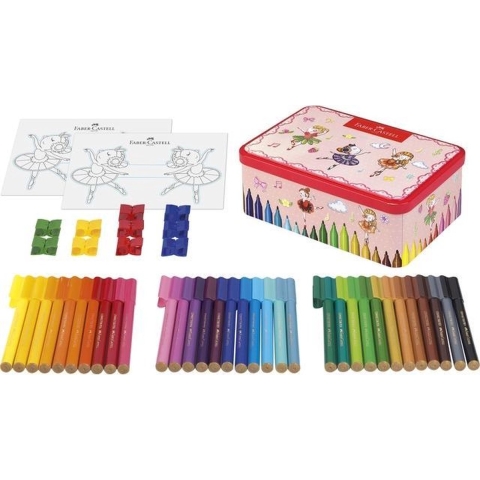 Faber Castell FC-155534 Viltstift Faber-Castell Connector 33 Stuks In Ballerina Blik