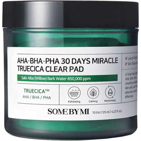 Some by Mi AHA BHA PHA 30 Days Miracle Truecica Clear Pad 70pcs