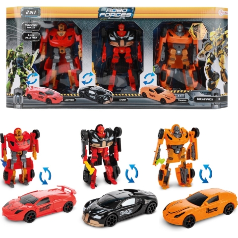 Roboforces Transformer Robots 10cm 3-delig