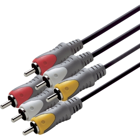 Scanpart Aansluitkabel 3tulp(m)-(m) 2.5m