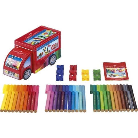 Faber Castell FC-155533 Viltstiften Connector 33 Stuks Met 10 Clips In Vrachtwagen