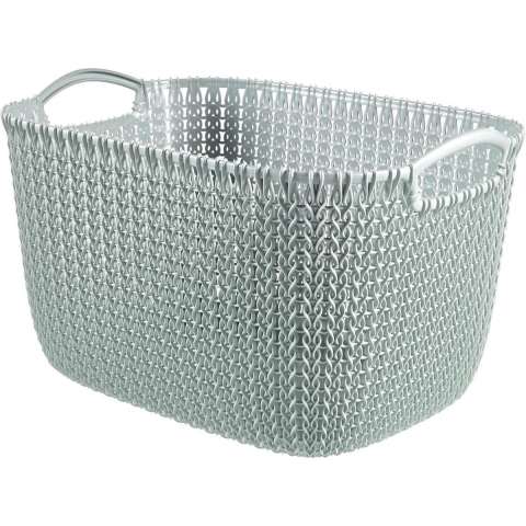 Curver Opbergmand Knit-Look 19L Lichtblauw