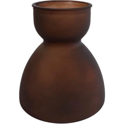 Gifts Amsterdam Vaas Diabolo 22 X 21 Cm Glas Matbruin