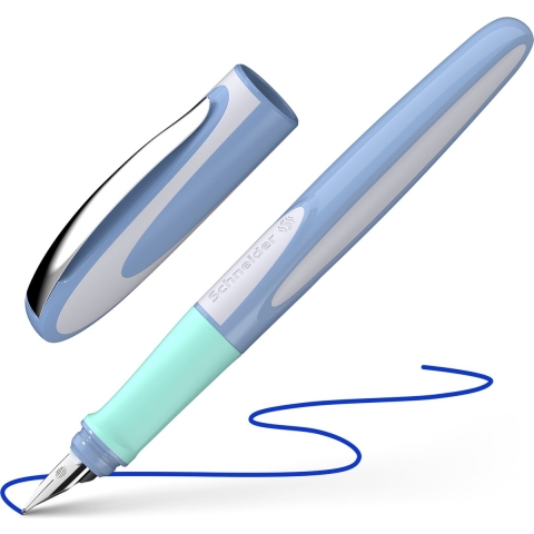 Schneider S-168212 Vulpen Ray Trend M Rechtshandig Wit/Blauw/Mint