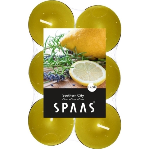 Geurtheelichtjes - 48x - Citrusgeur - 4,5 branduren -