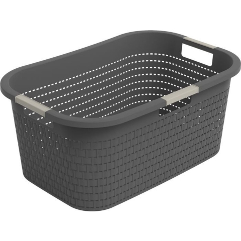 Rotho Country Wasmand 40L Antraciet