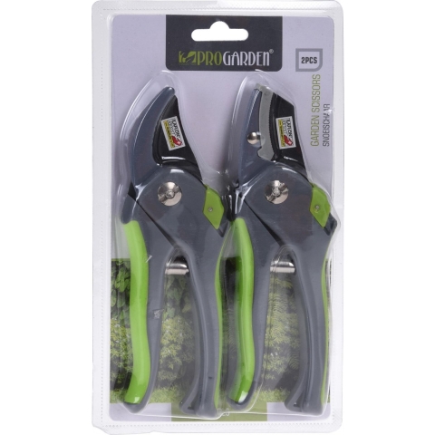 Pro Garden Tuinscharen Set 2 Stuks Snoeischaar en Heggenschaar 20cm