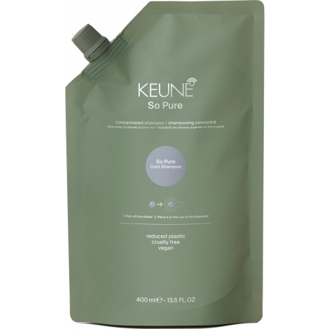 Keune So Pure Cool Shampoo 400ml - Refill