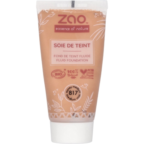 ZAO Bamboe Vloeibare Foundation 30ml 817 (Honey Medium)