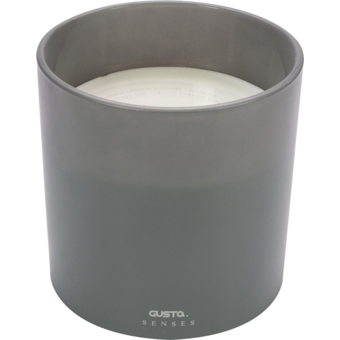 Gusta Geurkaars Lotus 15 Branduren 15 cm Grijs