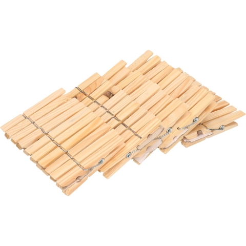 Voordeelset 300x houten wasknijpers 7,2 cm -