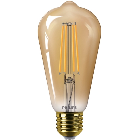 Philips Led Cl St64 Gld D 50w E27