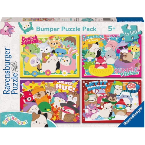 Ravensburger 4in1 Puzzel Squishmallows 4x100 Stukjes